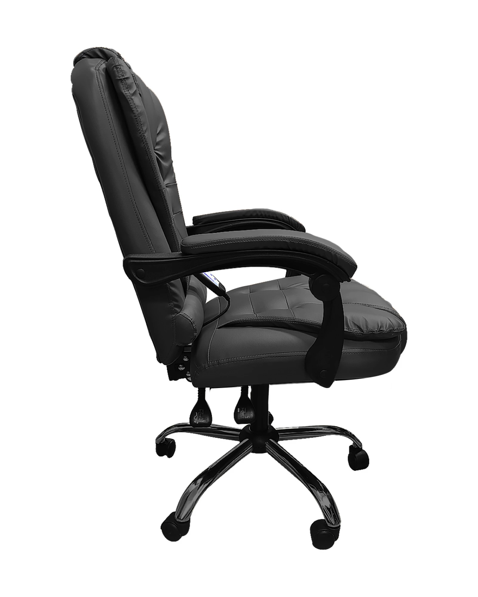 Silla Ejecutiva en cuero Lumax con 7 Puntos de Masaje Negro Silla Ejecutiva en cuero Lumax con 7 Puntos de Masaje Negro
