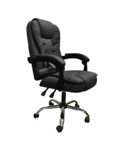 Silla Ejecutiva en cuero Lumax con 7 Puntos de Masaje Negro
