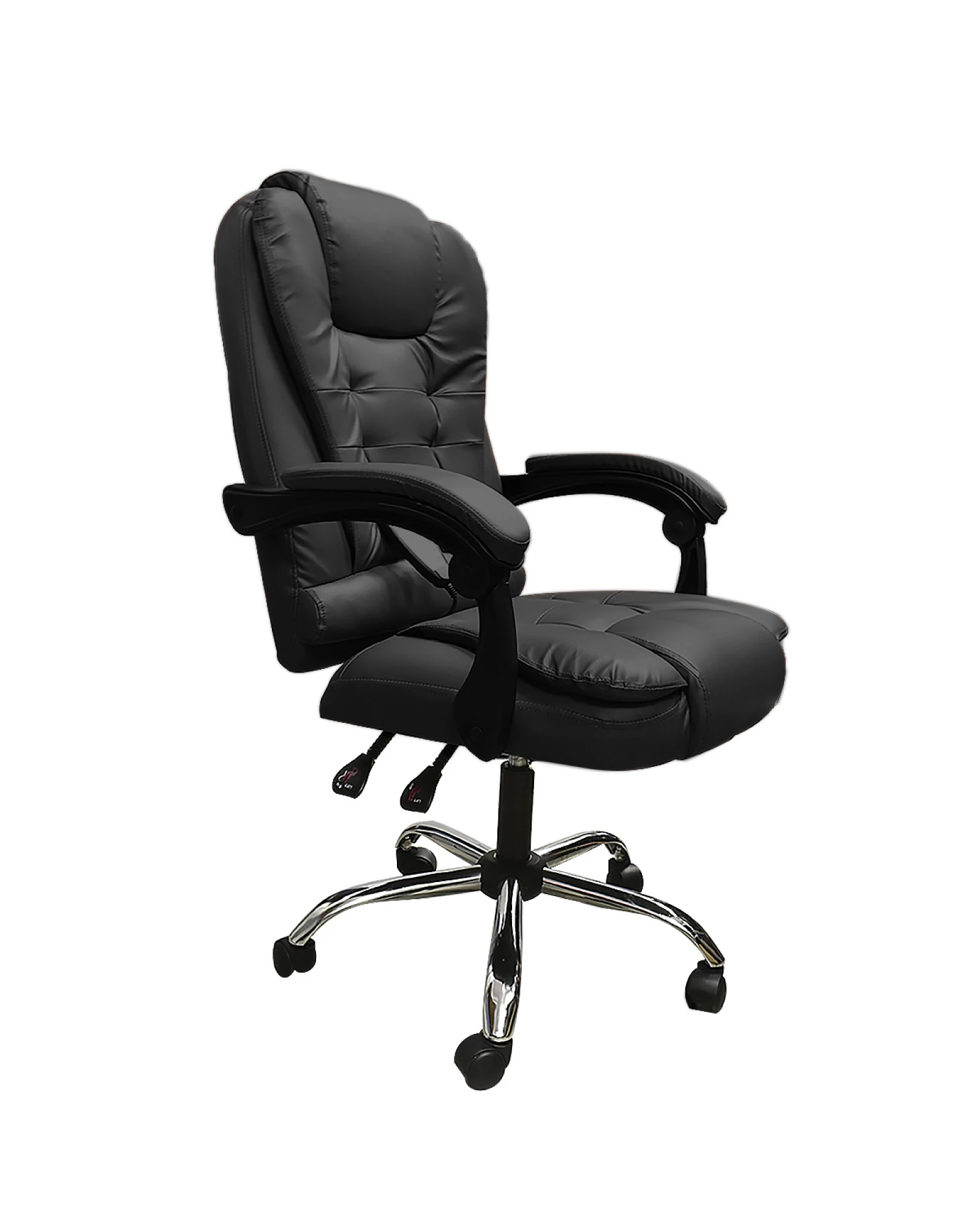 Silla Ejecutiva en cuero Lumax con 7 Puntos de Masaje Negro Silla Ejecutiva en cuero Lumax con 7 Puntos de Masaje Negro