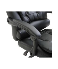 Silla Ejecutiva en cuero Lumax con 7 Puntos de Masaje Negro
