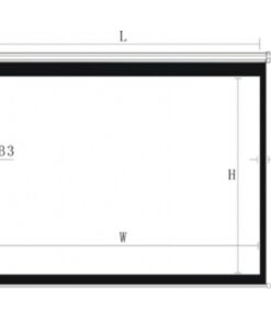 Pantalla para proyector 108'' 16:9 Blanco Retráctil