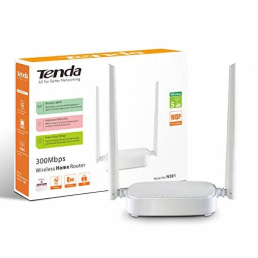 Router Wireless N Tenda N301 300mbps con 2 Antenas