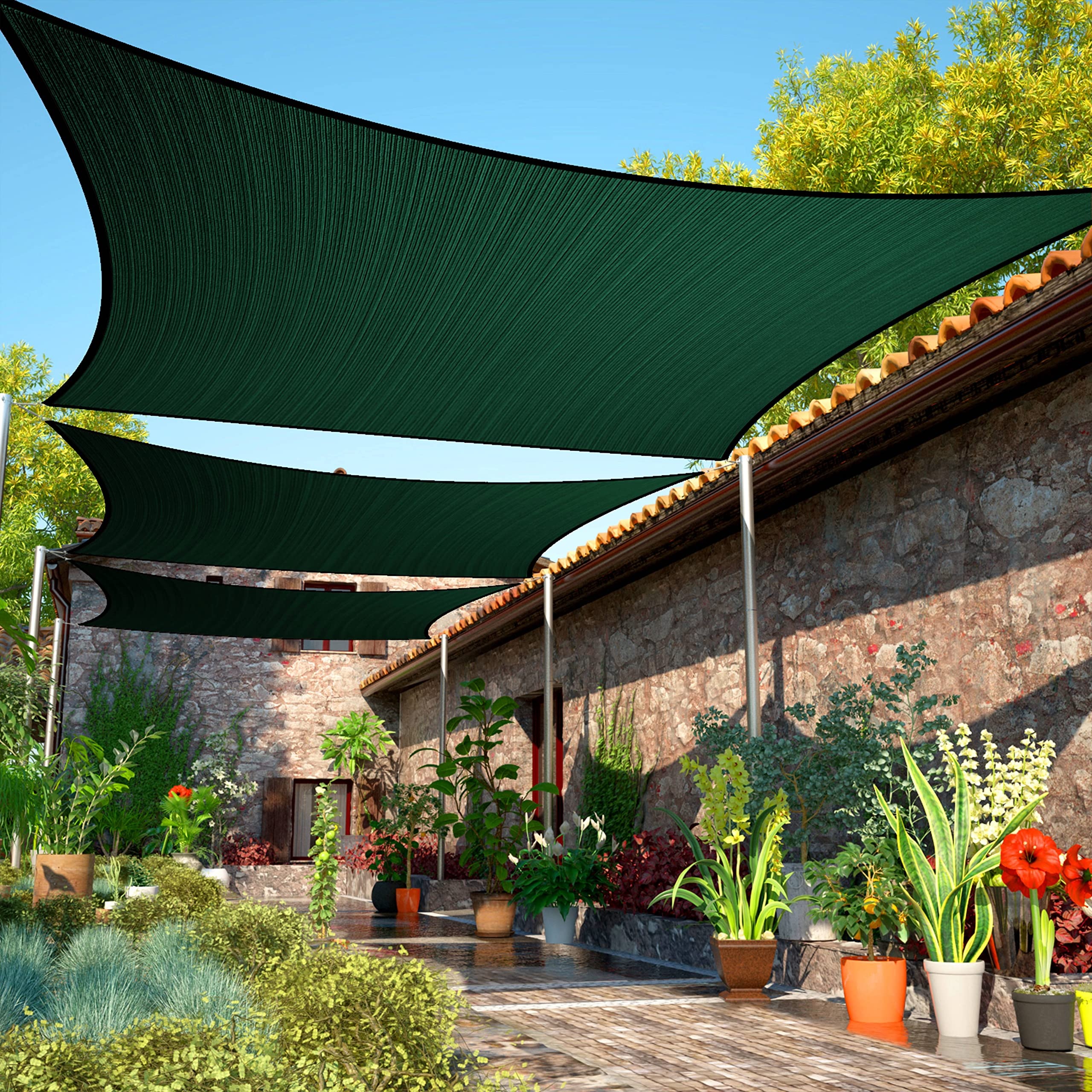 Malla Toldo Vela Alta Calidad 10x 3 metros Uv 98% Verde Malla Toldo Vela Alta Calidad 10x 3 metros Uv 98% Verde