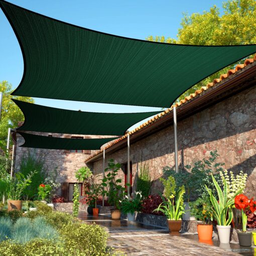 Malla Toldo Vela Alta Calidad 7 x 3 metros Uv 98% Verde