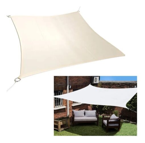 Malla Toldo Vela Alta Calidad 8 x 16 metros Uv 98% Blanco