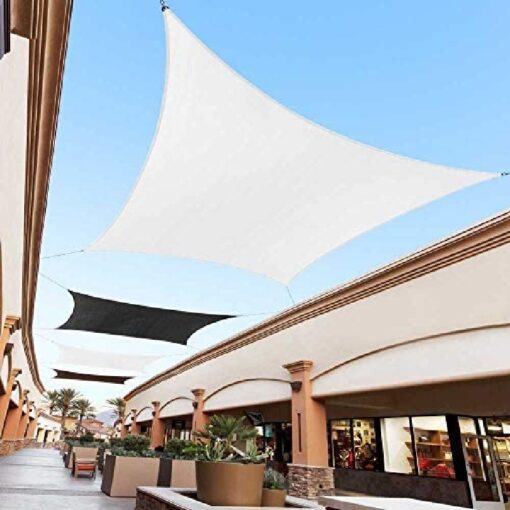 Malla Toldo Vela Alta Calidad 8 x 16 metros Uv 98% Blanco