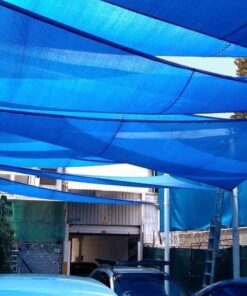 Toldo Vela Sombra viento y granizo Uv -2*2 Mts Cuadrado Azul
