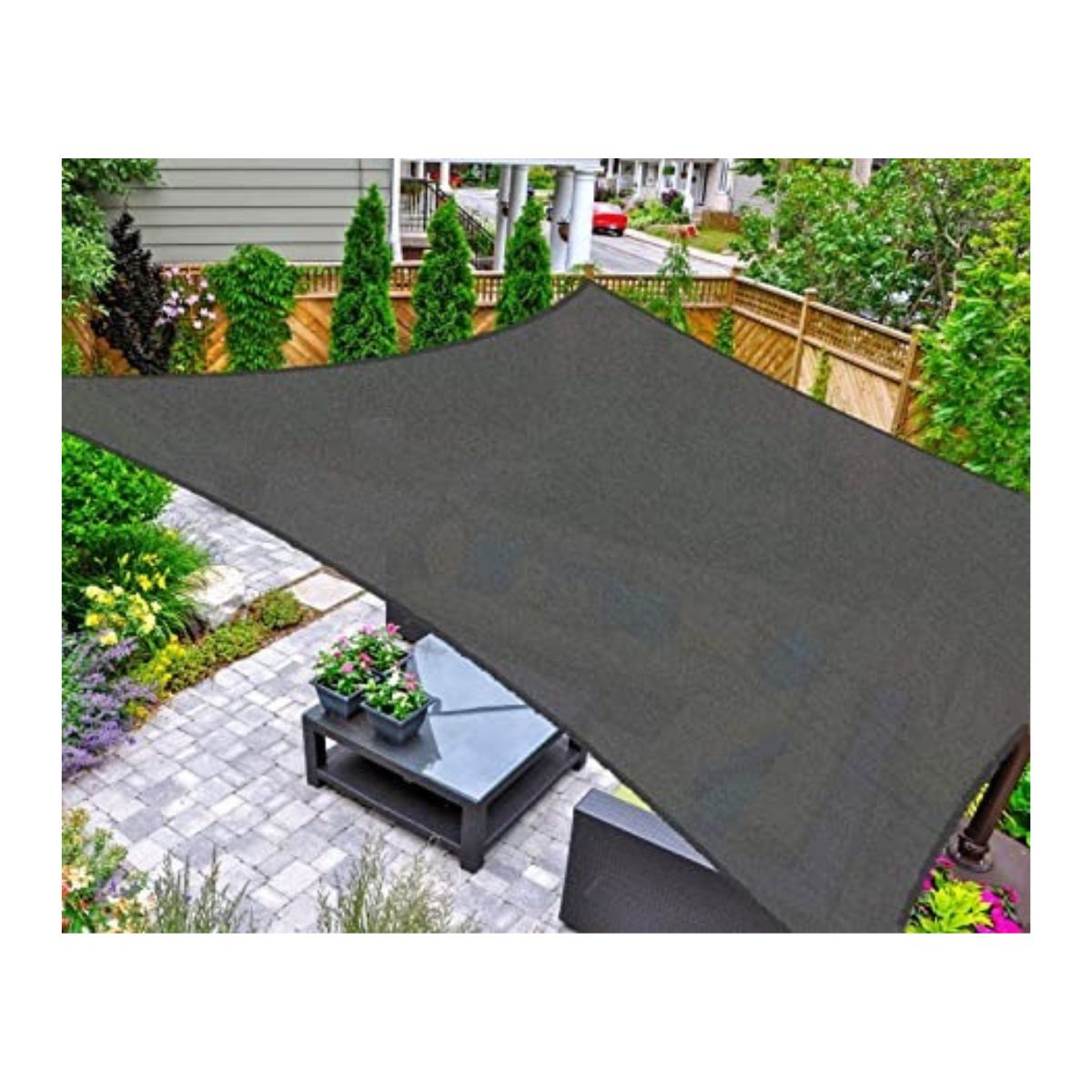 Toldo Vela p/ sombra viento y granizo c/Uv 4*8.5 rectangulo