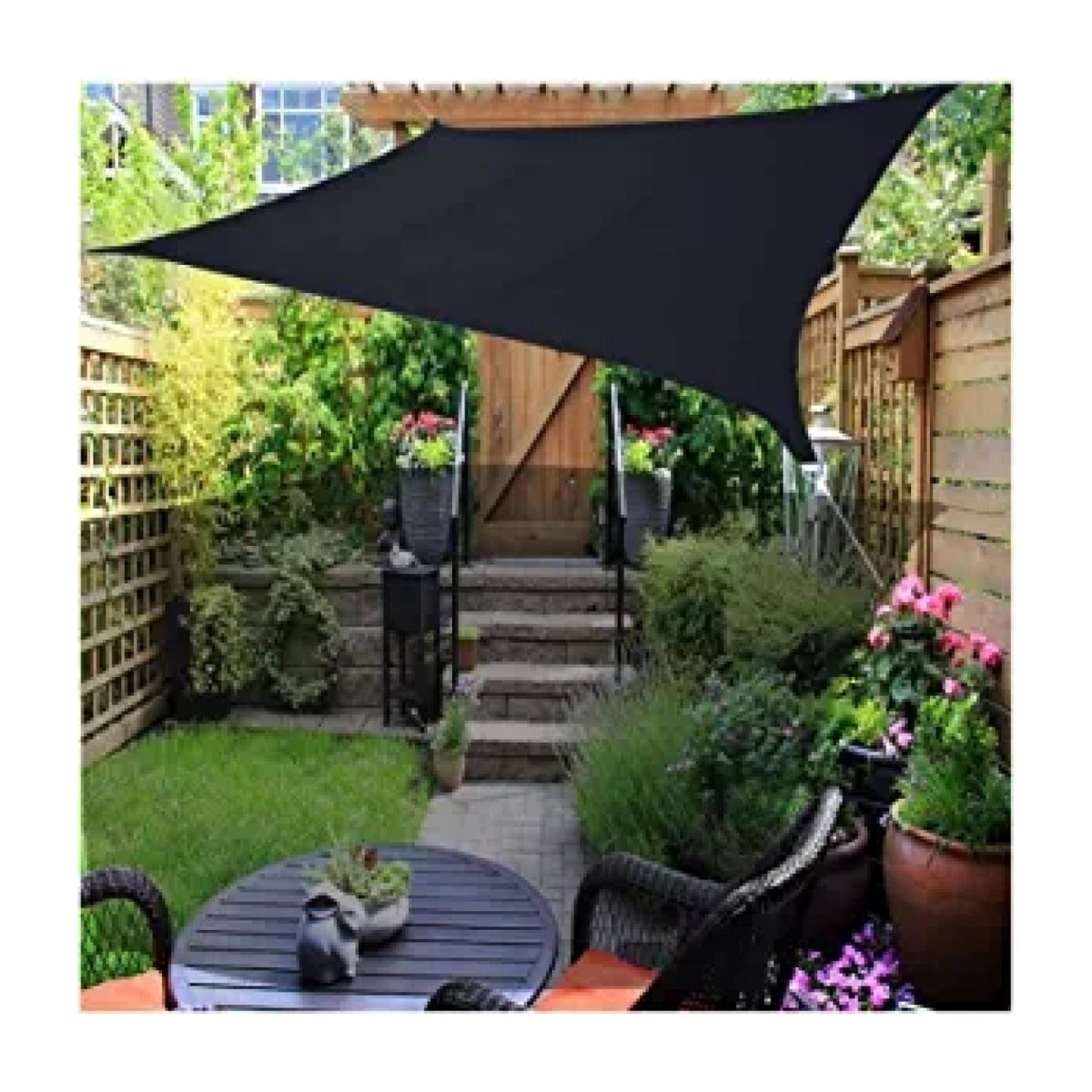 Toldo Vela p/ sombra viento y granizo c/Uv - 8*3 rectangulo