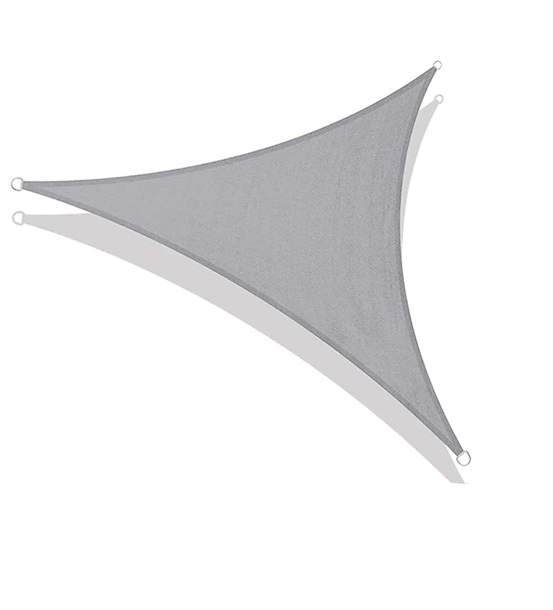Toldo Vela sombra viento granizo Uv - 4*2.5*5 triangulo GRIS Toldo Vela sombra viento granizo Uv - 4*2.5*5 triangulo GRIS