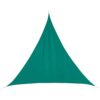 Toldo Vela sombra viento granizo c/Uv -5*5*5 triangulo VERDE