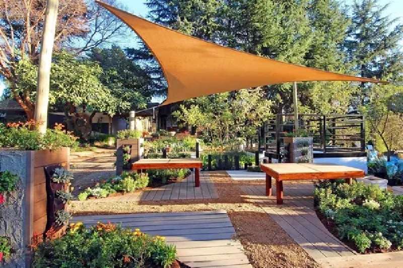 Toldo Vela sombra viento y granizo - 4*4*5.6 triangulo BEIGE Toldo Vela sombra viento y granizo - 4*4*5.6 triangulo BEIGE