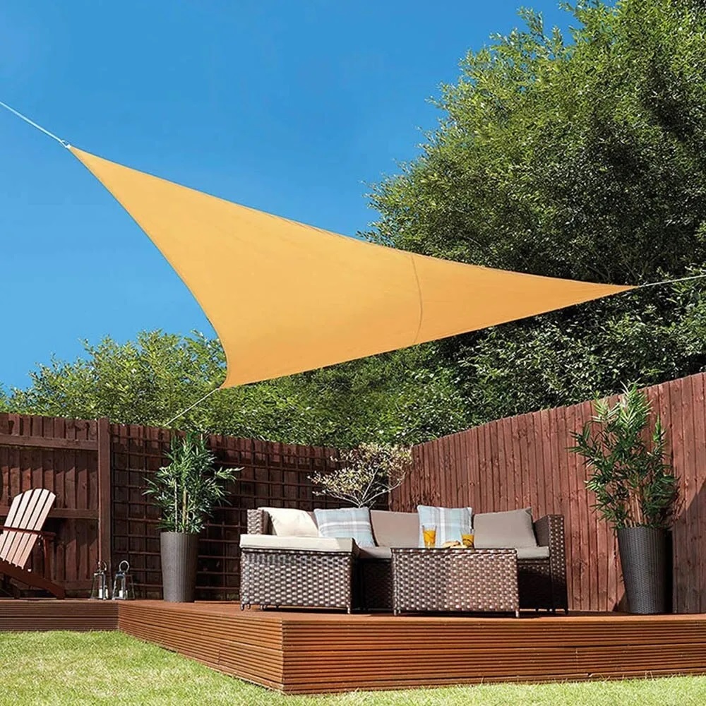 Toldo Vela sombra viento y granizo - 4*4*5.6 triangulo BEIGE Toldo Vela sombra viento y granizo - 4*4*5.6 triangulo BEIGE