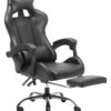 Silla Gamer Lumax Modelo ROM con Apoyapies - Negro