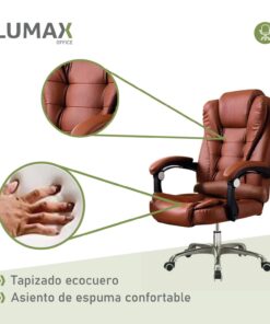 Silla ejecutiva Miles sin apoyapies Marron / Sillon