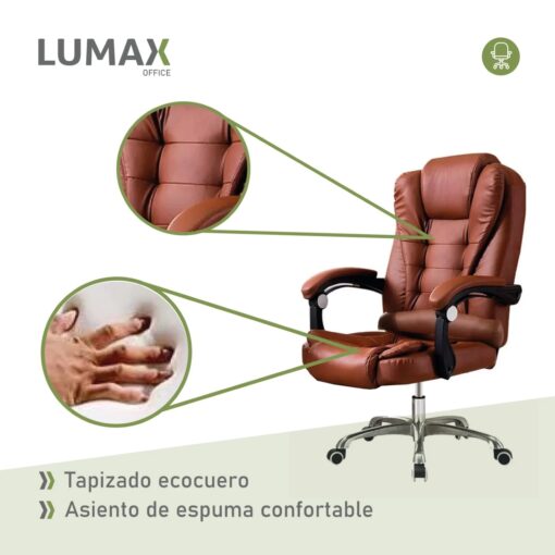 Silla ejecutiva Miles sin apoyapies Marron / Sillon