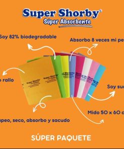 Super Shorby - Toalla Súper Absorbente Alemania - Pack 8 uni
