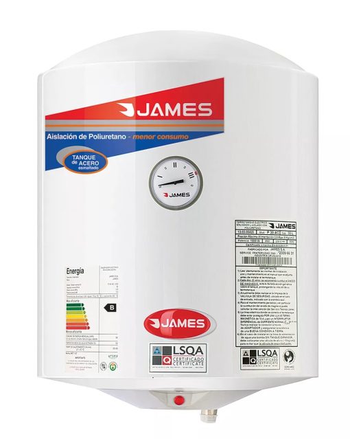 Calefon Termotanque James 40 Litros Acero Esmaltado - Efi. A