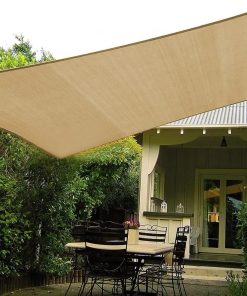 Toldo Vela p/ sombra viento c/ Uv - 4*4 Cuadrado Beige