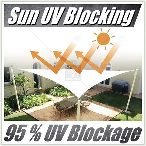 Toldo Vela p/ sombra viento c/ Uv - 4*4 Cuadrado Beige