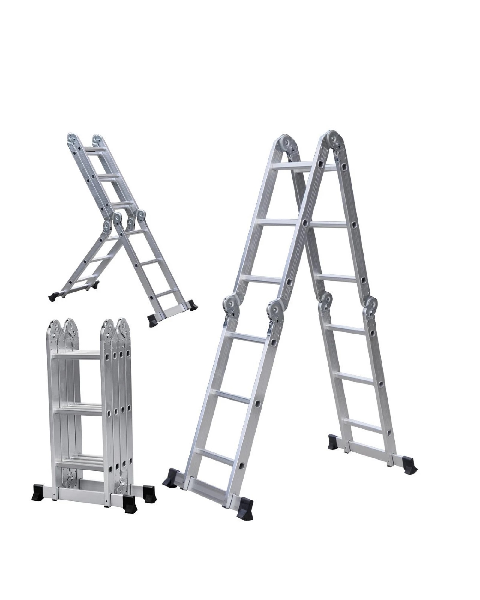 Escalera andamio 3.4 mts 12 escalones Aluminio Sin Chapones Escalera andamio 3.4 mts 12 escalones Aluminio Sin Chapones