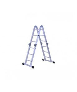 Escalera andamio 3.4 mts 12 escalones Aluminio Sin Chapones