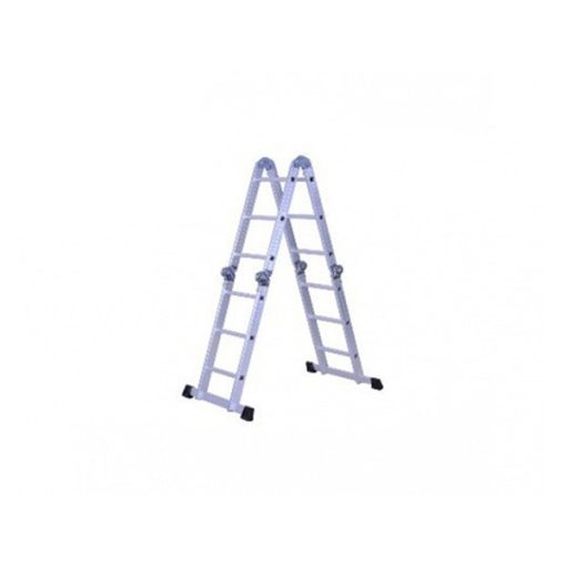 Escalera andamio 3.4 mts 12 escalones Aluminio Sin Chapones