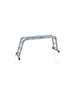 Escalera andamio 3.4 mts 12 escalones Aluminio Sin Chapones