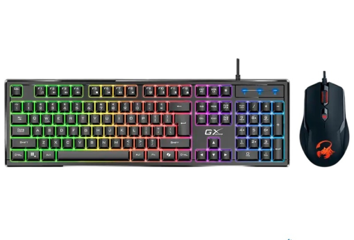 Combo Genius teclado y mouse Scorpion RGB KM-GX6