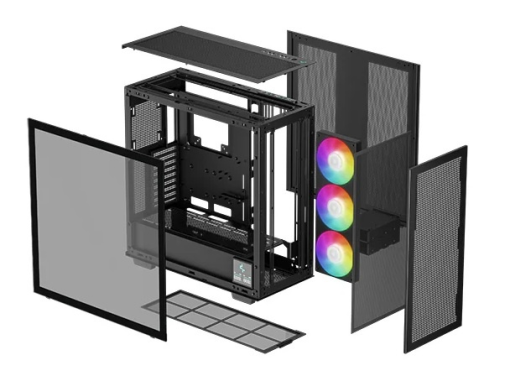 Gabinete Gamer Deepcool Morpheus Digital 3 fans ARGB 140mm