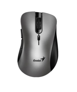 Mouse Inalambrico Genius Ergo 8100S AI plateado 2.4 GHz.