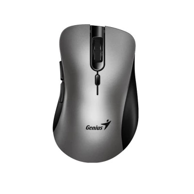 Mouse Inalambrico Genius Ergo 8100S AI plateado 2.4 GHz.