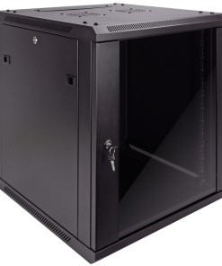 Rack NRG+ 12U pared o piso - Vidrio templado con cerradura
