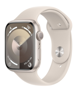 Reloj Apple Watch Series 9 45mm Aluminio starlight Talle S/M - MR963LW/A