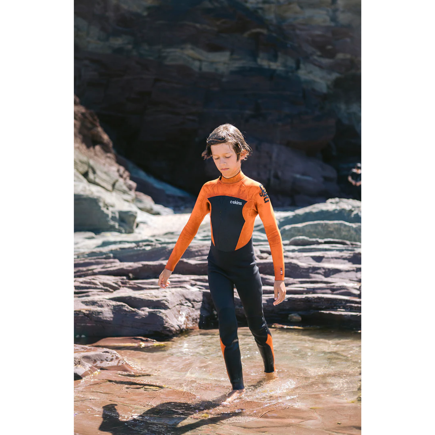 Traje de neopreno c-skins NIÑO Largo CHARCOAL/BURNT ORANGE Traje de neopreno c-skins NIÑO Largo CHARCOAL/BURNT ORANGE