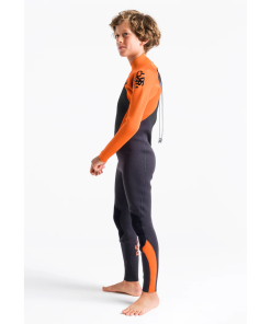 Traje de neopreno c-skins NIÑO Largo CHARCOAL/BURNT ORANGE