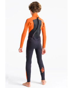 Traje de neopreno c-skins NIÑO Largo CHARCOAL/BURNT ORANGE