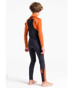 Traje de neopreno c-skins NIÑO Largo CHARCOAL/BURNT ORANGE