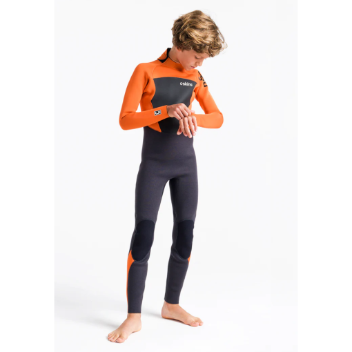 Traje de neopreno c-skins NIÑO Largo CHARCOAL/BURNT ORANGE