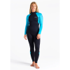 Traje de neopreno c-skins mujer Largo Raven BLACK/CYAN/AZURE