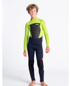 Traje de neopreno c-skins niños Largo BLUE/LIME/FLO RED/XL