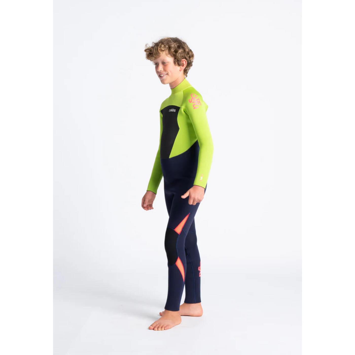 Traje de neopreno c-skins niños Largo BLUE/LIME/FLO RED/XL Traje de neopreno c-skins niños Largo BLUE/LIME/FLO RED/XL