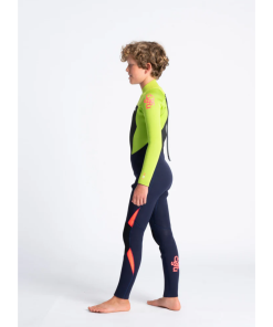 Traje de neopreno c-skins niños Largo BLUE/LIME/FLO RED/XL
