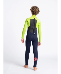 Traje de neopreno c-skins niños Largo BLUE/LIME/FLO RED/XL
