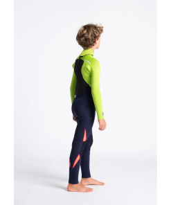 Traje de neopreno c-skins niños Largo BLUE/LIME/FLO RED/XL