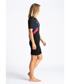 Traje de neopreno c-skins para mujer Corto BLACK/SLATE/CORAL