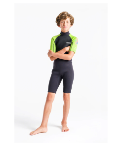 Traje de neopreno c-skins para niños BLACK/LIME/XL