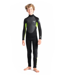 Traje de neopreno c-skins para niños Largo BLACK/LIME/XL