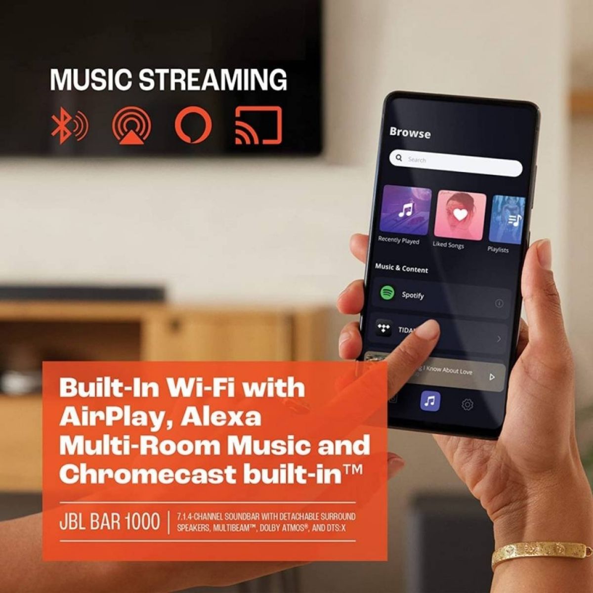 Barra de Sonido JBL Soundbar 1000 Bar 7.1.4 Bluetooth 880W Barra de Sonido JBL Soundbar 1000 Bar 7.1.4 Bluetooth 880W