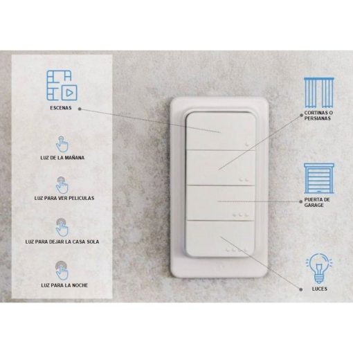 Control Smart Shelly BLU RC Bluetooth 4 botones